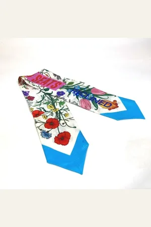 Gucci Pre-owned, Dames, Veelkleurig, ONE Size, Pre-owned Silk scarves