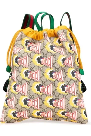 Gucci Pre-owned, Dames, , ONE Size, Leer, Pre-owned Plastic backpacks