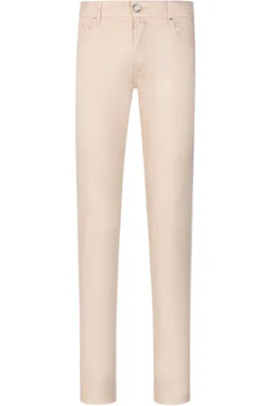 Jacob Cohen Broeken, Heren, , W30, Katoen, Slim Fit Katoenen Broek