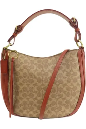 Coach Pre-owned, Dames, Bruin, ONE Size, Pre-owned Plastic handbags