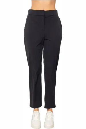 Max Mara Broeken, Dames, Blauw, S, Blauwe Slim Lipari Broek