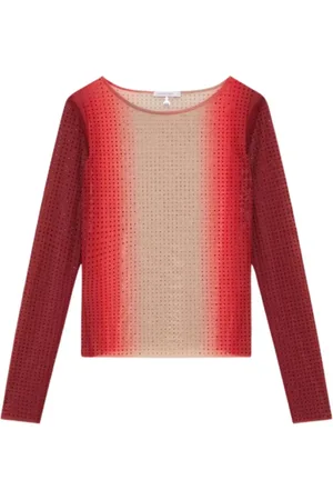 Patrizia Pepe Tops, Dames, Veelkleurig, S, Polyester, Elegante top met lange mouwen