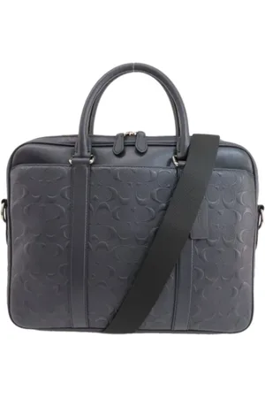 Coach Pre-owned, Dames, Zwart, ONE Size, Tweedehands leren handtassen