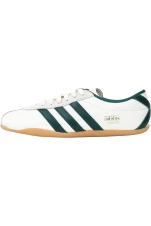 adidas Schoenen, Heren, Veelkleurig, 41 1/3 EU, Nylon, Tokyo Wit Groene Sneakers Retro Stijl