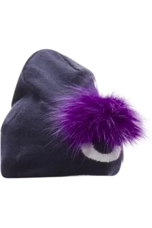 Fendi Pre-owned, Dames, Blauw, ONE Size, Wol, Pre-owned Wool hats