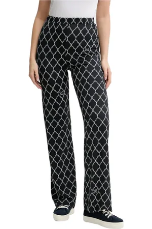 Max Mara Broeken, Dames, Zwart, XL, Zwarte Straight Leg Broek