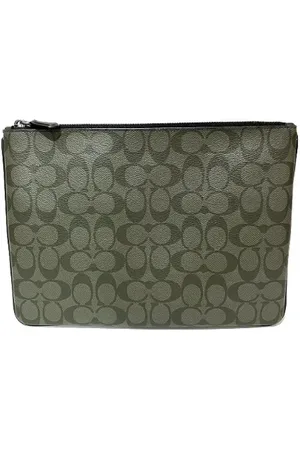 Coach Pre-owned, Dames, Zwart, ONE Size, Pre-owned Leather clutches