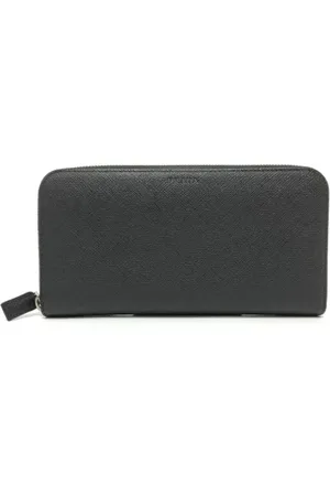 Prada Pre-owned, Dames, Zwart, ONE Size, Leer, Tweedehands leren portemonnees