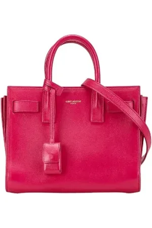 Saint Laurent Pre-owned, Dames, Roze, ONE Size, Leer, Tweedehands leren handtassen