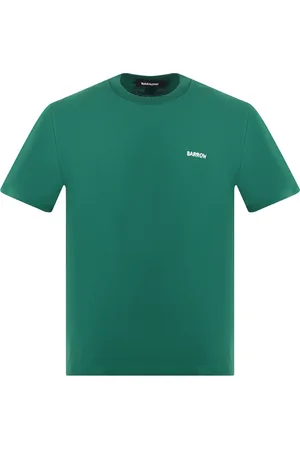 BARROW Tops, Heren, Groen, S, Groene Teddybeer Grafische T-shirt