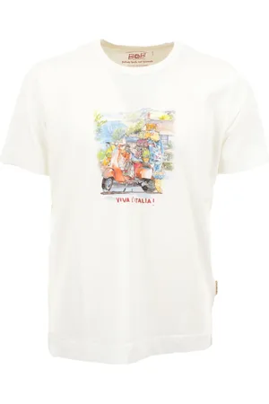 BOB der Bär Tops, Heren, Wit, L, Jersey Print Heren T-shirt