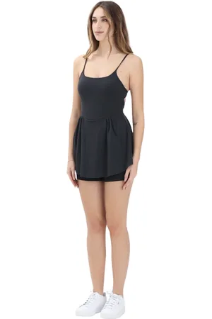 PUMA Kleedjes, Dames, Zwart, S, Zwarte Sportieve Korte Jurk Move Cloudspun