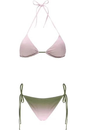 MC2 SAINT BARTH Badkleding, Dames, Veelkleurig, S, Paarse Zee Bikini Driehoek Top