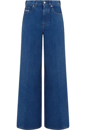 Marni Jeans, Dames, Blauw, S, Katoen, Blauwe Katoenen Denim Jeans
