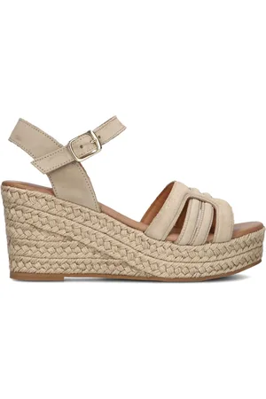 NOTRE-V Schoenen, Dames, , 38 EU, Suède, Elegante Suède Sleehak Sandalen