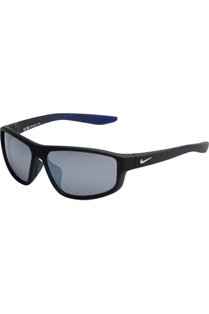Nike Accessoires, Heren, Zwart, ONE Size, Rechthoekige Wraparound Zonnebril