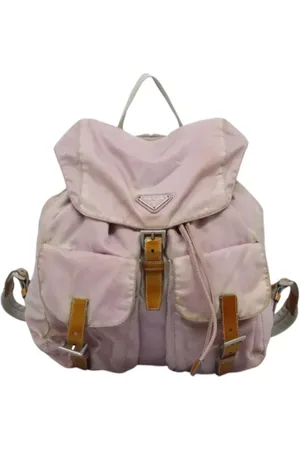 Prada Pre-owned, Dames, Roze, ONE Size, Nylon, Pre-owned Nylon backpacks