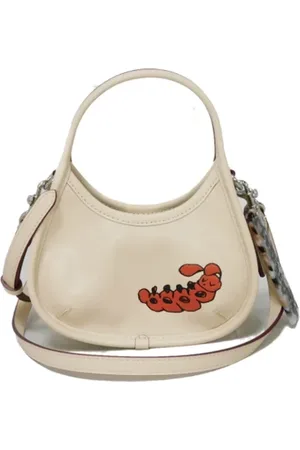Coach Pre-owned, Dames, Wit, ONE Size, Leer, Tweedehands leren handtassen