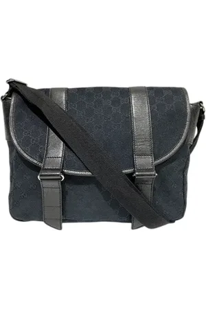 Gucci Pre-owned, Heren, Zwart, ONE Size, Leer, Pre-owned Canvas gucci-bags