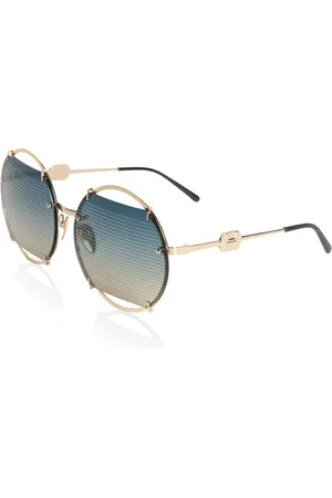 Hest Hést, Accessoires, Dames, Geel, ONE Size, Gouden Zonnebril Accessoires Hoeden/Sjaals/Sokken