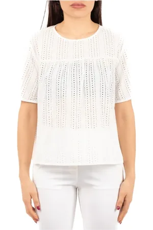 Max Mara Blouses & Shirts, Dames, Wit, M, Casual T-shirt voor het