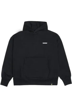 BARROW Sweatshirts & Hoodies, Heren, Zwart, XL, Katoen, Zwarte hoodie met smiley gezicht