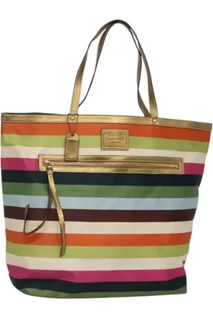 Coach Pre-owned, Dames, Veelkleurig, ONE Size, Satijn, Pre-owned Satin handbags