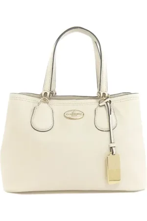 Coach Pre-owned, Dames, Wit, ONE Size, Leer, Tweedehands leren handtassen