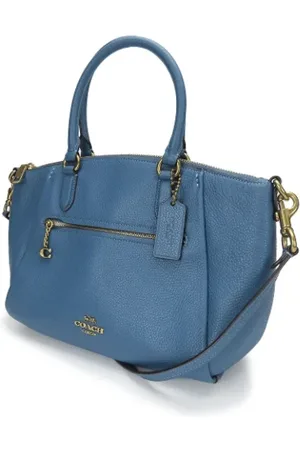 Coach Pre-owned, Dames, Blauw, ONE Size, Leer, Tweedehands leren handtassen