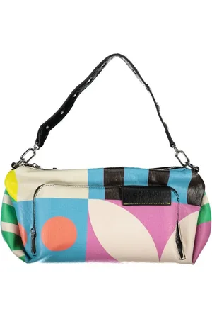 Desigual Tassen, Dames, Veelkleurig, ONE Size, Roze Handtas met Verstelbare Schouderband