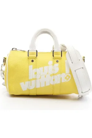 LOUIS VUITTON Pre-owned, Dames, Geel, ONE Size, Leer, Tweedehands leren handtassen