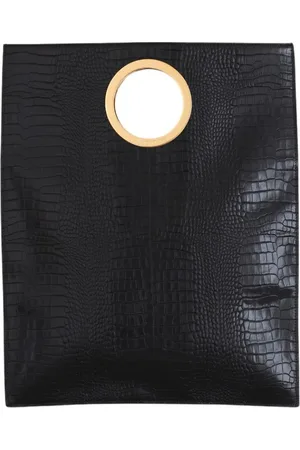 Aldo tramontano Tassen, Dames, Zwart, ONE Size, Leer, Elegante handtas met uniek compartiment