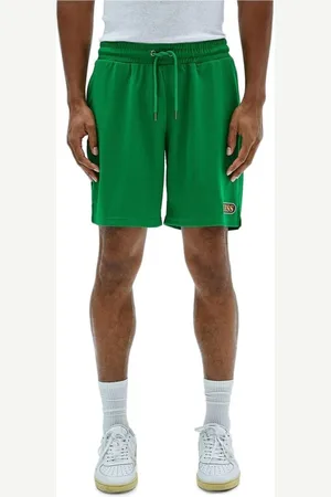 Guess Korte broeken, Heren, Groen, S, Bermuda Shorts met trekkoord en zakken