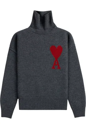 Ami Truien, Heren, Grijs, M, Grote Ami de Coeur Sweater