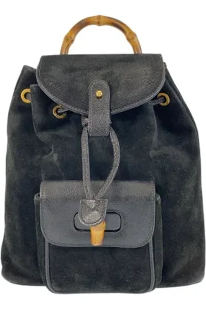 Gucci Pre-owned, Dames, Zwart, ONE Size, Leer, Pre-owned Leather backpacks