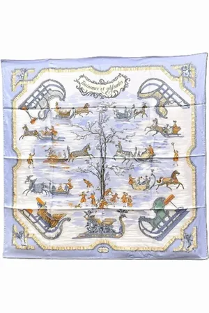Hermès Pre-owned, Dames, Veelkleurig, ONE Size, Pre-owned Silk scarves