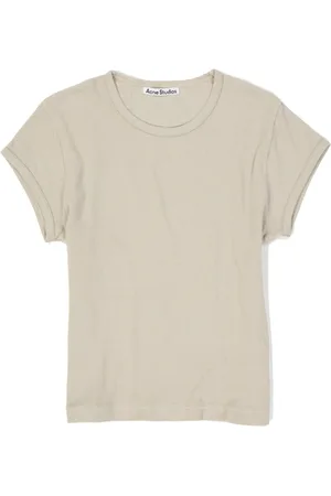Acne Studios Tops, Dames, , 2Xl, Katoen, T-shirt voor vrouwen Aw 24