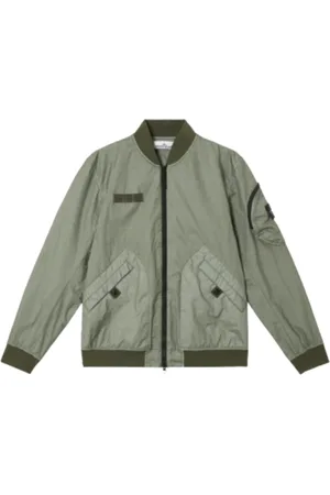 Stone Island Jassen, Heren, Groen, L, Ritssluiting Bomberjack