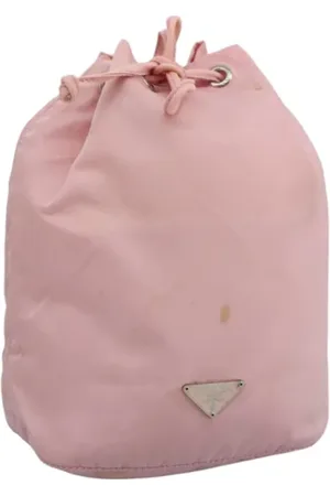 Prada Pre-owned, Dames, Roze, ONE Size, Nylon, Pre-owned Nylon pouches