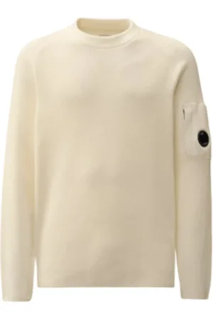 C.P. Company Truien, Heren, , S, Katoen, Luxe Katoenen Crew Neck Sweater