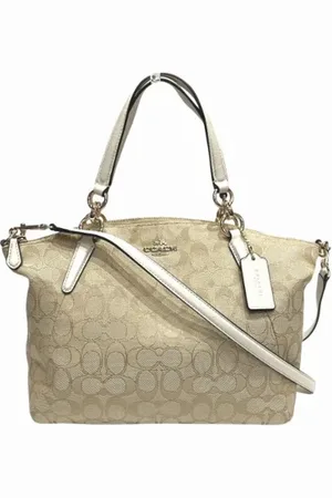 Coach Pre-owned, Dames, , ONE Size, Leer, Tweedehands Canvas handtassen