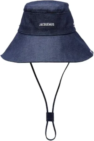 Jacquemus Accessoires, Dames, Blauw, 56 CM, Blauwe Stijlvolle Hoeden