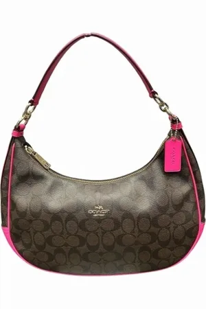 Coach Pre-owned, Dames, Roze, ONE Size, Leer, Tweedehands leren handtassen