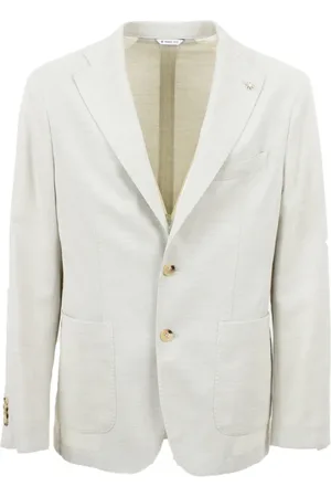 Manuel Ritz Jassen, Heren, Wit, XL, Herenjas Klassieke Stijl