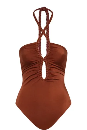Juan de Dios Badkleding, Dames, Bruin, S, Damesbadkleding Saint Tropez Collectie