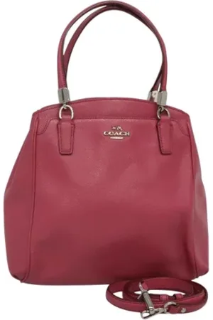 Coach Pre-owned, Dames, Roze, ONE Size, Leer, Tweedehands leren handtassen