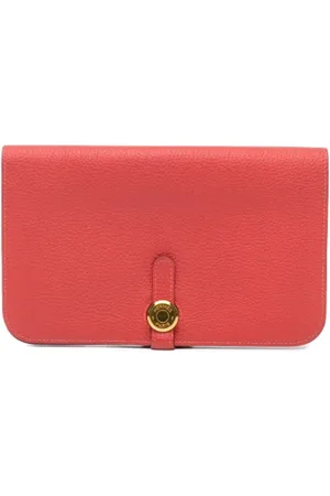 Hermès Pre-owned, Dames, Rood, ONE Size, Leer, Tweedehands leren portemonnees