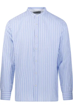 OFFICINE GENERALE Overhemden, Heren, Blauw, M, Katoen, Dreamblue/Witte Gaston Overhemd