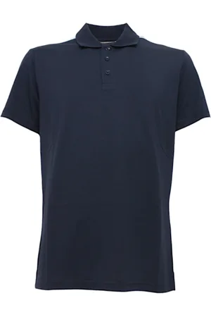 Emporio Armani Tops, Heren, Blauw, 2Xl, Katoen, Katoenen Polo Shirt