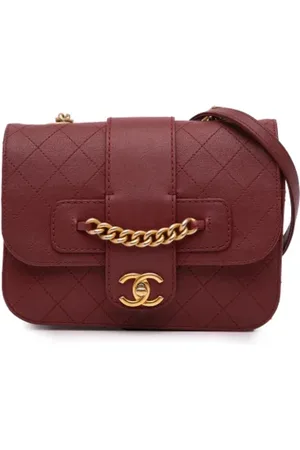 CHANEL Pre-owned, Dames, Rood, ONE Size, Leer, Pre-owned Leather crossbody-bags